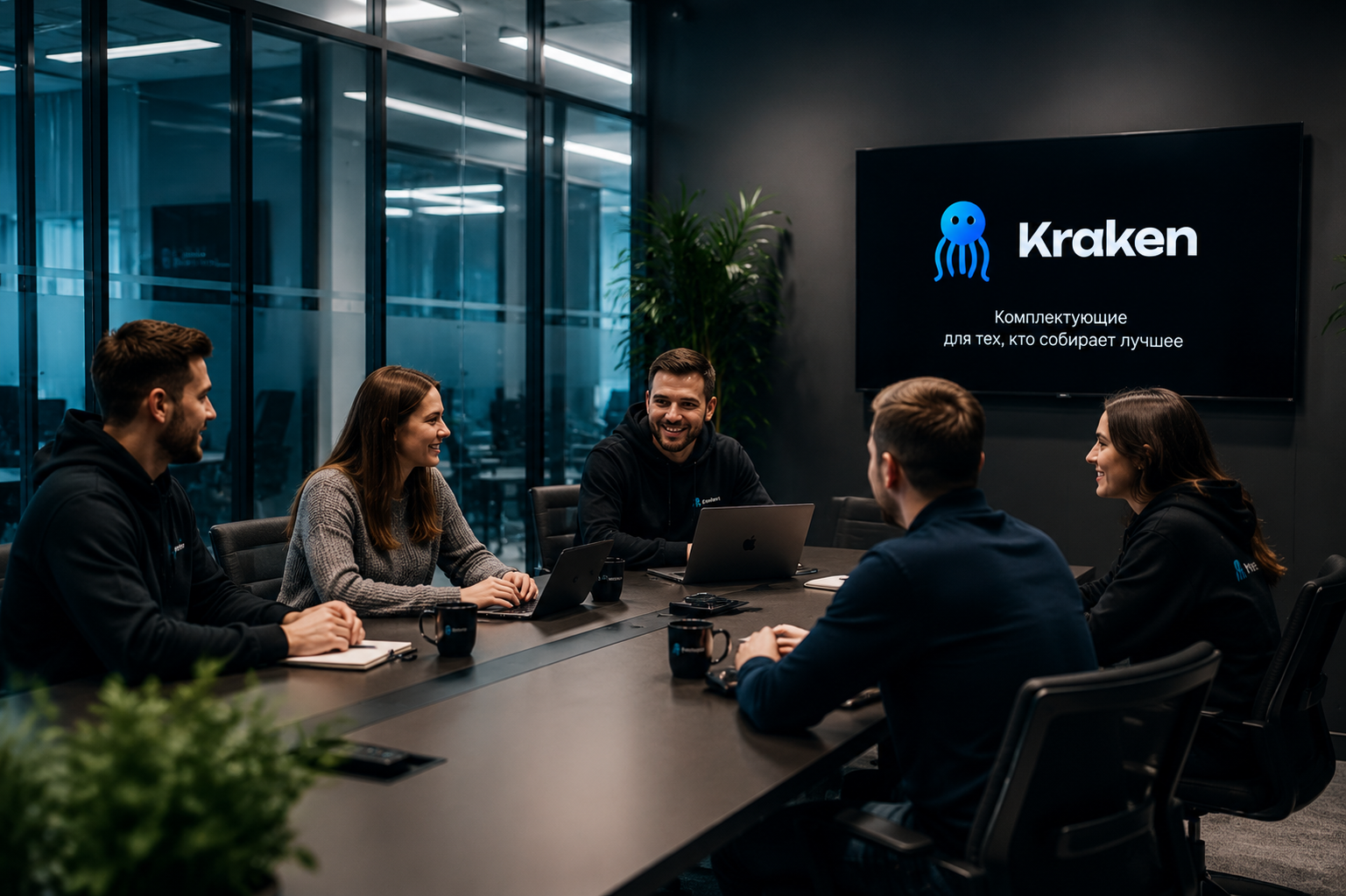 Офис и команда Kraken